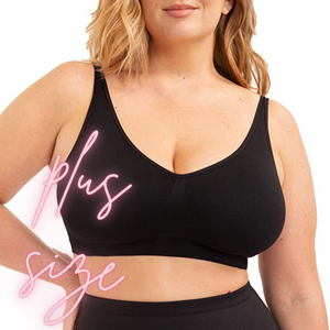 Caliza Rossi Plus Size Seamless Padded Push Up Yoga Bra