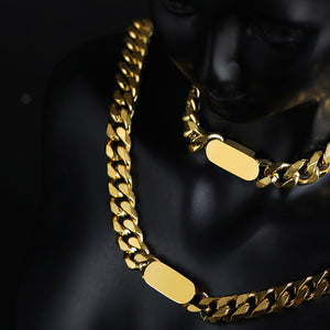 Caliza Rossi Customizable Cubic Necklace & Bracelet For Her [CU009]